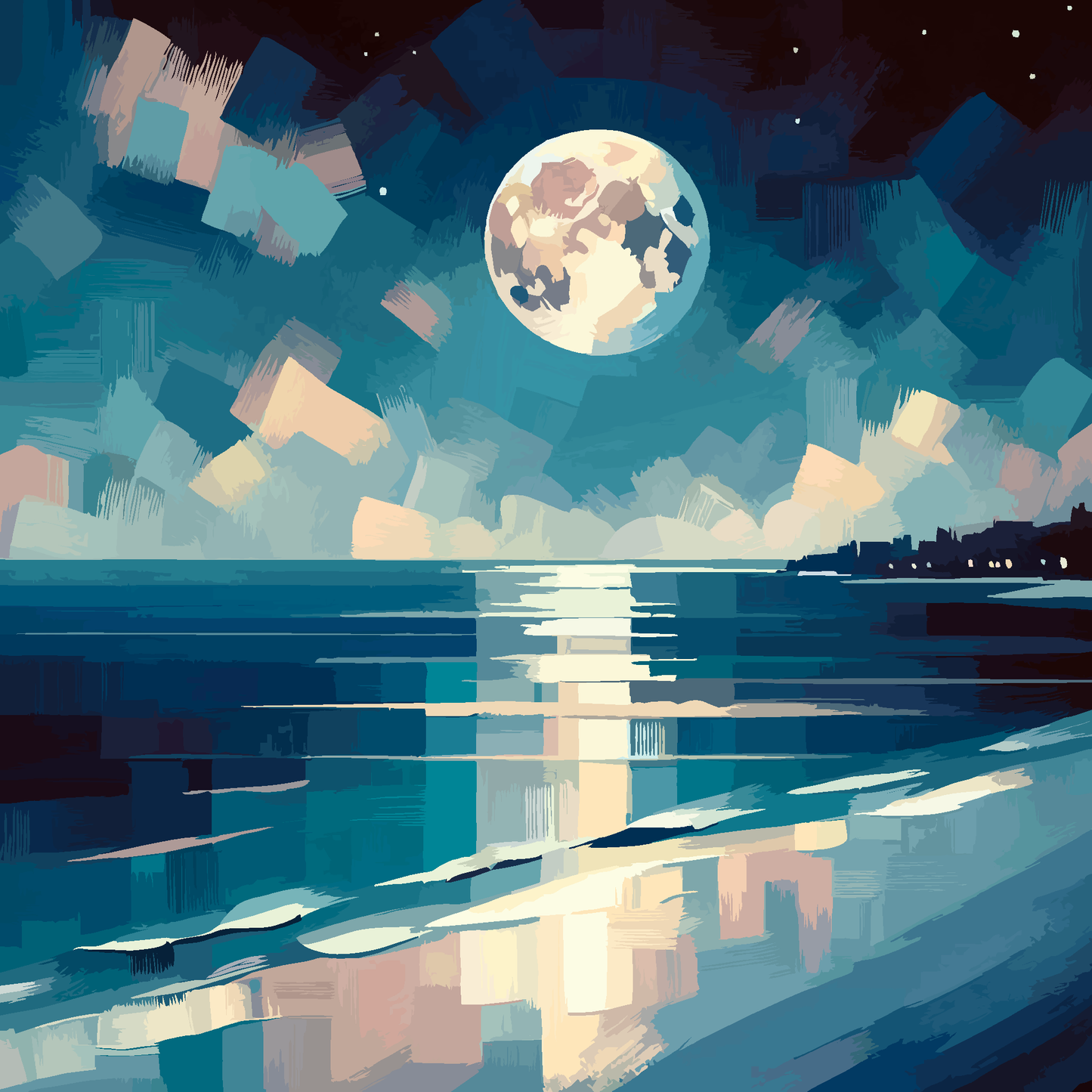 Moonlight Abstract