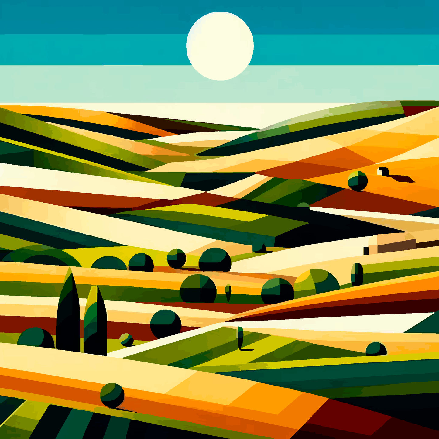 Cubism Landscape